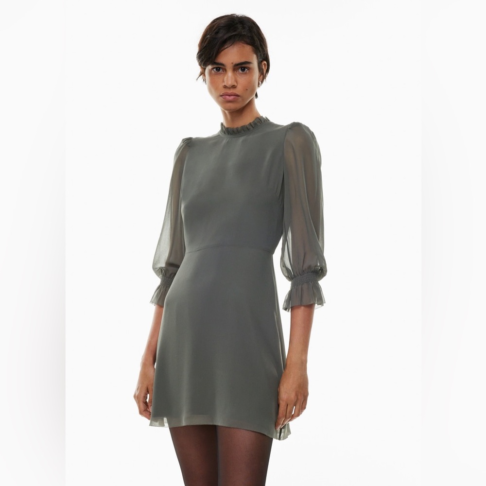 Wilfred Swept dress coal grey